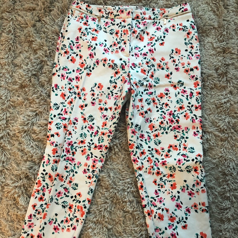 Calvin Klein floral work pant